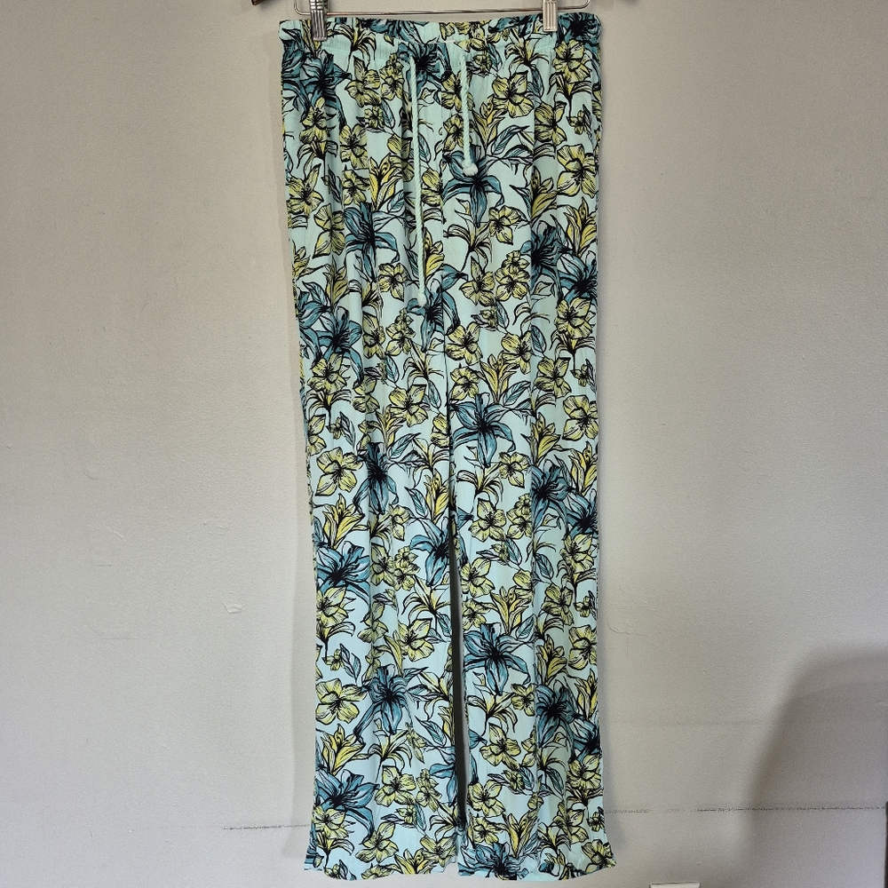 Beach Riot Swim Coverup Pants Floral Print Large - Picture 8 of 8